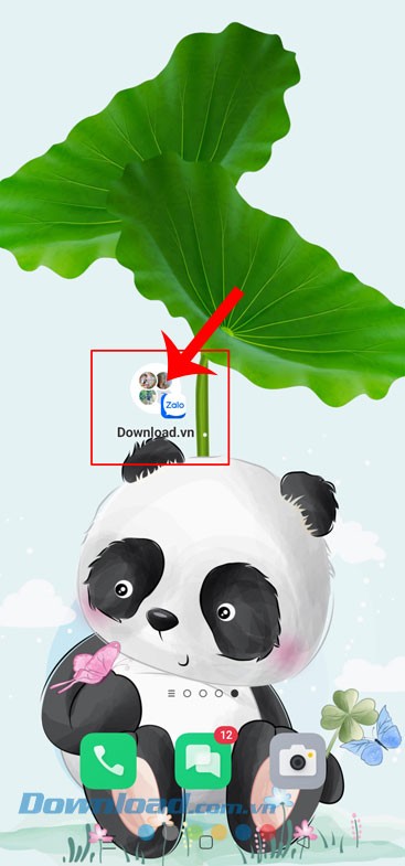 Quay lại màn hình chính điện thoại