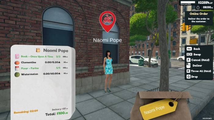 Hướng dẫn giao đơn hàng online trong Supermarket Simulator