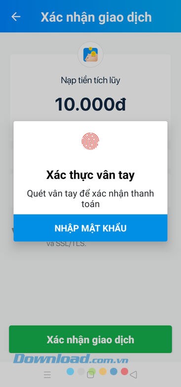 Nhập mật khẩu xác nhận