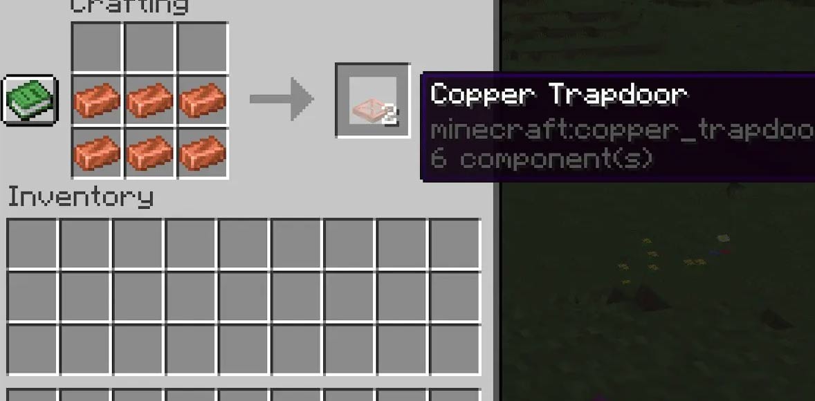 Chế tạo cửa sập bằng đồng trong Minecraft