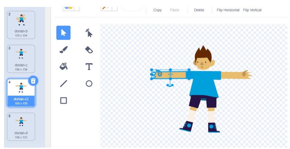 Tùy chỉnh nhân vật trong Scratch