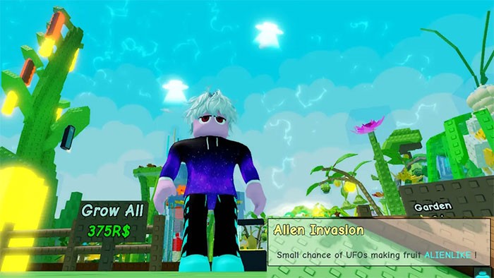 Cách lấy trái đột biến Alienlike trong Grow A Garden