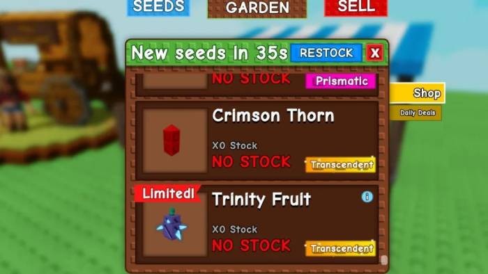 Cách Lấy Trinity Seed Hiếm Trong Grow A Garden