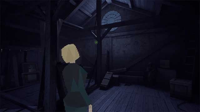 Đi đến chỗ thòng lọng treo phía bên phải căn gác mái để xem cutscene