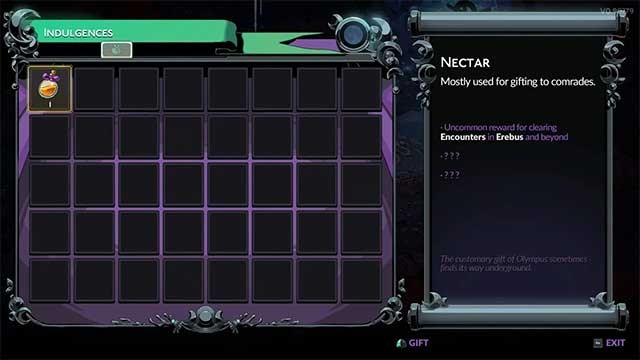 Nectar là chìa khóa để mở khóa từng Keepsake trong Hades 2