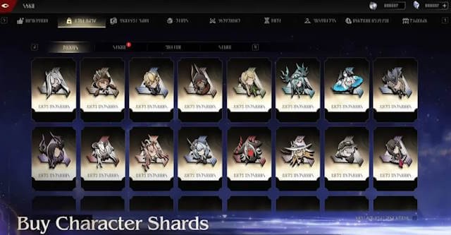 Mua trực tiếp nhân vật trong Duet Night Abyss