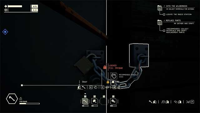 Giữ nút L1 trên console hoặc nút C trên chuột và bàn phím để quét cửa khóa