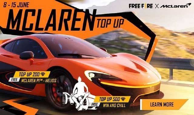 Nhận skin McLaren P1 Helios miễn phí trong sự kiện nạp tiền McLaren