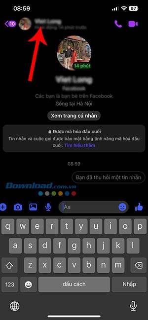 cach nhan thong bao khi ai do chup anh man hinh tren messenger 4*467393