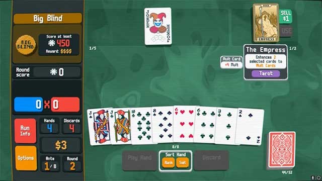 Bạn phải chọn lá bài mình muốn sử dụng với Tarot trước khi kích hoạt nó