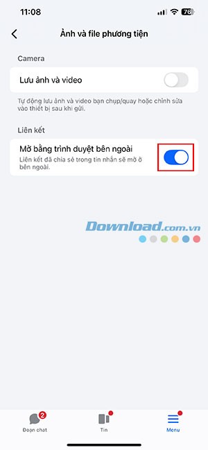 sua loi khong mo duoc link tiktok trong messenger 4*522783