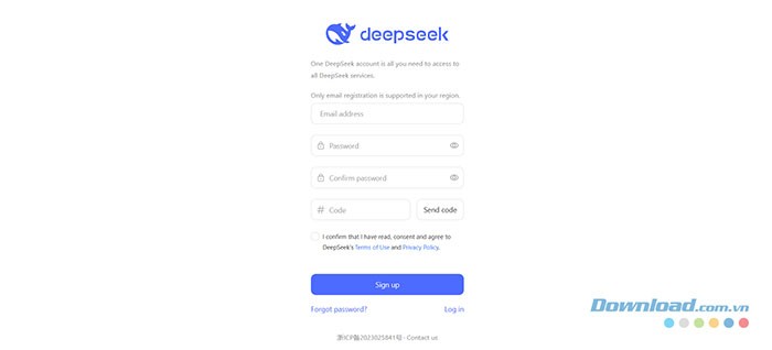 Sửa lỗi không nhận được mã xác minh DeepSeek AI