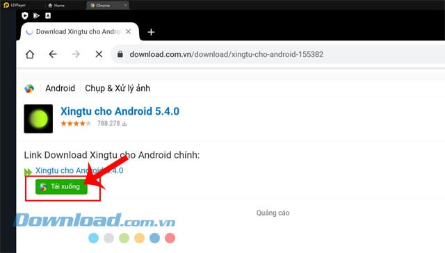 Hướng dẫn tải và cài đặt app Xingtu trên máy tính