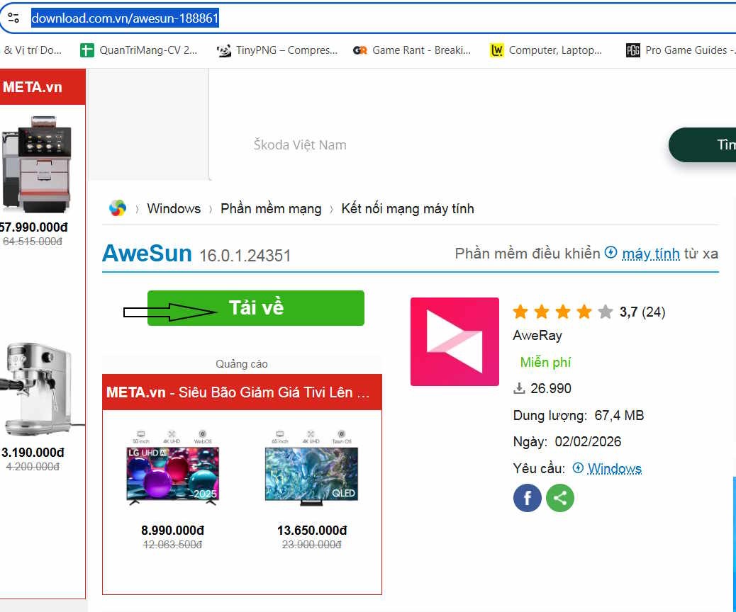 Tải và Cài Đặt Awesun: Phần Mềm Điều Khiển Máy Tính Từ Xa Miễn Phí