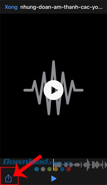 Chạm vào biểu tượng chia sẻ