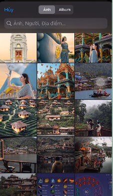 Chọn ảnh từ thư viện