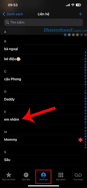 tao ap phich lien he contact poster iOS 17 1*435156