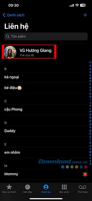 tao ap phich lien he contact poster iOS 17 7*435166