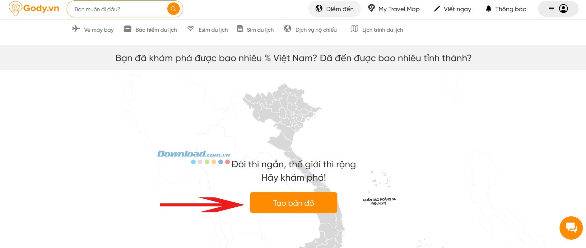 Tạo Bản Đồ Du Lịch Cá Nhân Với Gody.vn