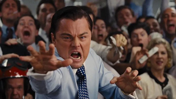 Cảnh đóng băng khung hình nổi tiếng trong phim Sói Già Phố Wall