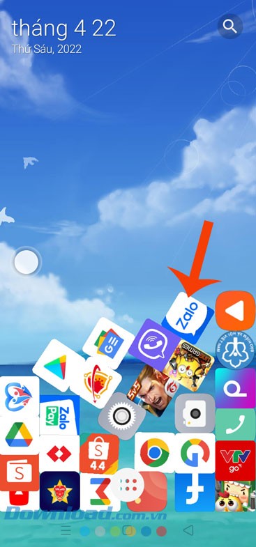 Nhấn và sử dụng ứng dụng như bình thường