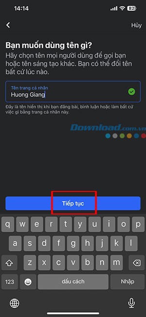 tao trang ca nhan moi voi tai khoan Facebook chinh 4*433168
