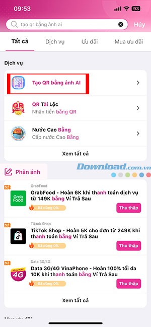 tao QR bang anh AI tren Momo 4*457475