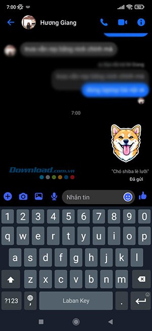 tao sticker Messenger bang Meta AI 6*523267