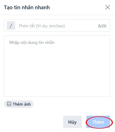 Nội dung tin nhắn tự động
