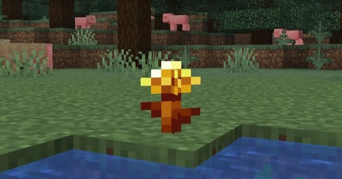 Hoa bồ công anh vàng trong Minecraft