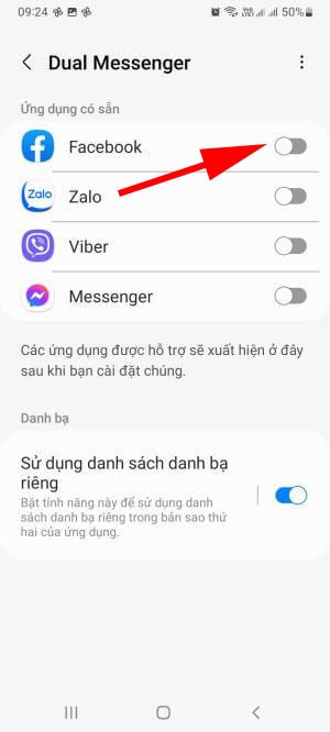 Có những ứng dụng mạng xã hội có sẵn trên máy để bạn tạo không gian thứ 2