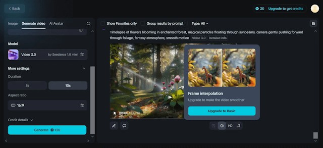 Frame Interpolation tạo thêm các khung hình trung gian giữa hai khung hình gốc, giúp chuyển động trong video trở nên mượt mà