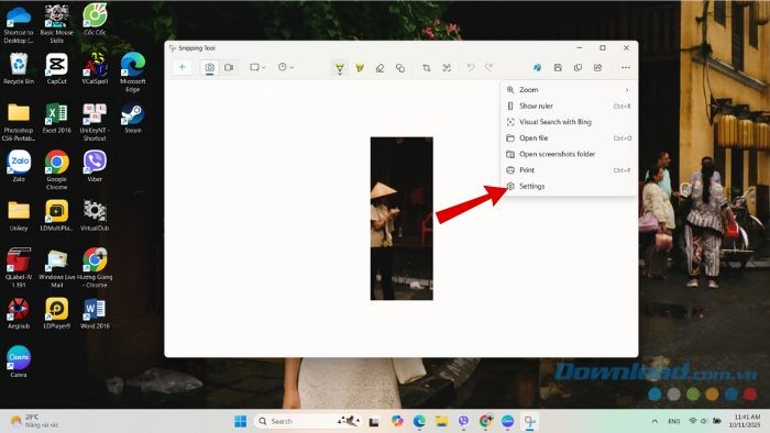 Cách tắt tự động lưu ảnh chụp màn hình Snipping Tool