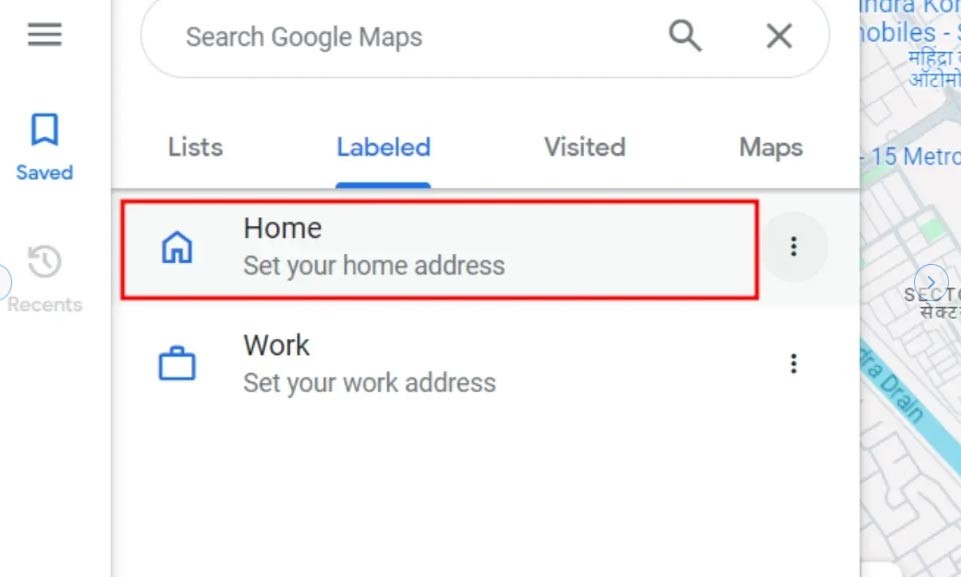 Cập nhật địa chỉ nhà trên web
