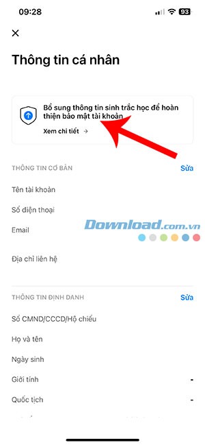 cach them du lieu sinh trac hoc trong techcombank mobile 4*471484