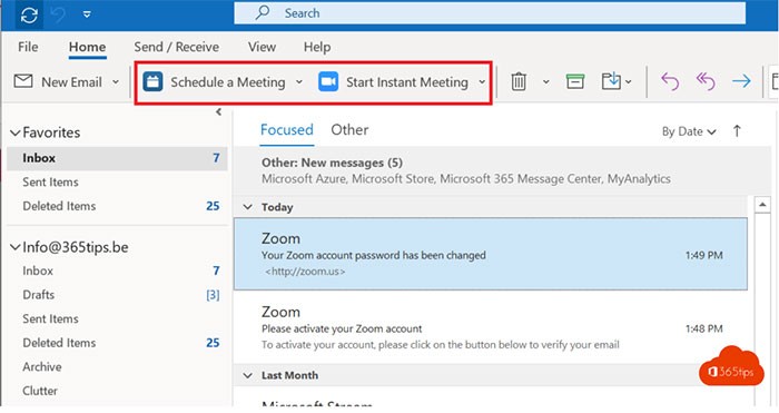Người dùng có thể dễ dàng tạo cuộc họp online với những người trong danh sách liên lạc Outlook với tiện ích bổ sung Zoom for Outlook