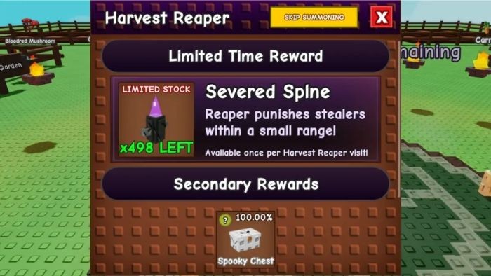 Cách Thu Thập Spooky Chest Trong Grow a Garden