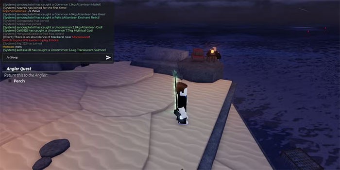 Roblox Fisch: Hướng dẫn biểu cảm và lệnh emote