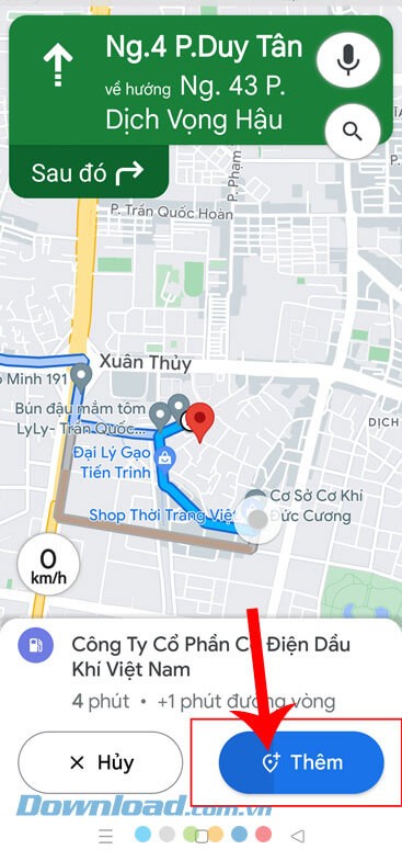 Ấn vào nút Thêm