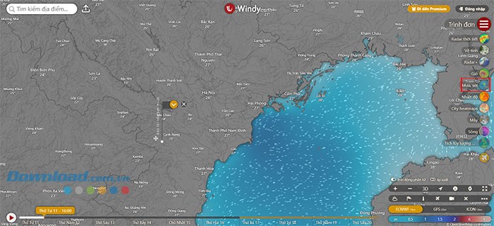 Cách tra cứu lượng mưa trên Windy - Hướng dẫn chi tiết