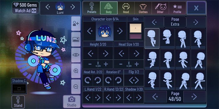 Tùy chỉnh Ngoại hình và Trang phục trong Gacha Club | Hướng dẫn chi tiết