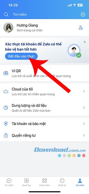 Hướng dẫn xác thực tài khoản Zalo đơn giản, nhanh chóng