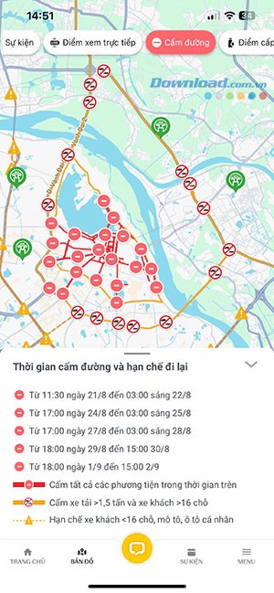 lich cam duong A80 4*534142