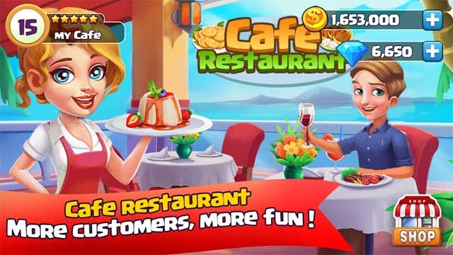 Điều hành một quán cà phê của riêng bạn trong game mô phỏng Cafe Restaurant