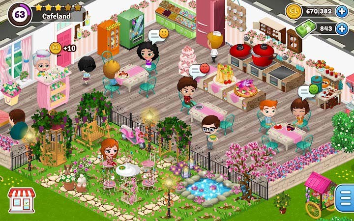 Tự thay thiết kế nhà hàng của bạn trong CafeLand