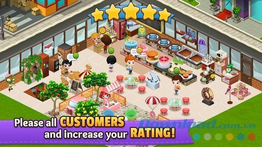 Hãy làm hài lòng khách hàng tại Cafeland - World Kitchen cho iOS để tăng doanh thu nhanh chóng