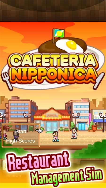 Game quản lý nhà hàng đồ họa pixel ấn tượng - Cafeteria Nipponica