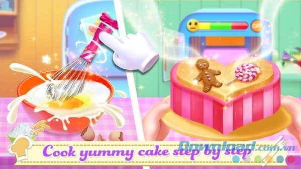Thực hành từng bước làm bánh ngon qua Cake Shop cho Android