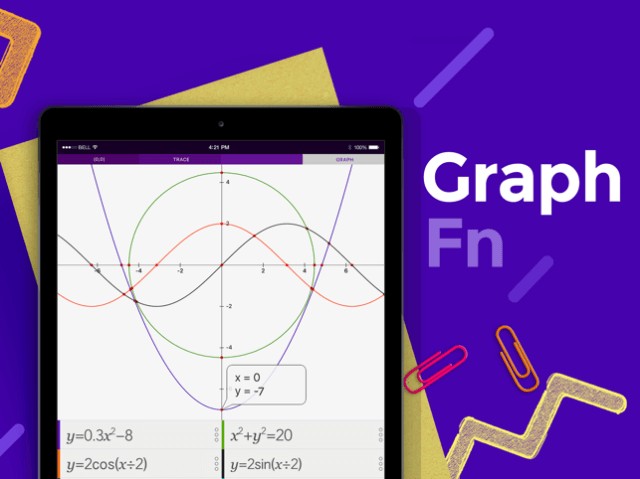 Giải phương trình đồ thị bằng ứng dụng Calculator +
