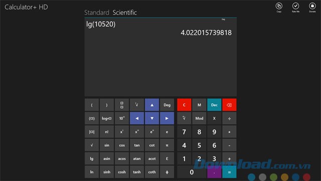 Chế độ Scientific